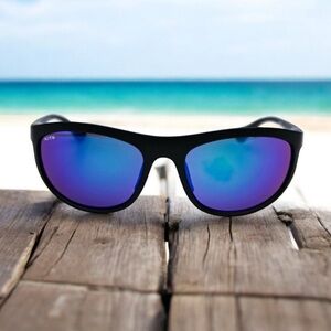 Kits The Pursuit Black Large Square Sunglasses 59-19-125